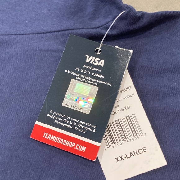 Team USA Navy Short Sleeve Men's Tee NWT size XXL.  The Olympics are coming! - Picture 5 of 5